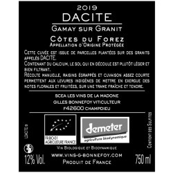 画像2: レ ヴァン ド ラ マドヌ  ダシット AOP コート デュ フォレ　2020（赤）