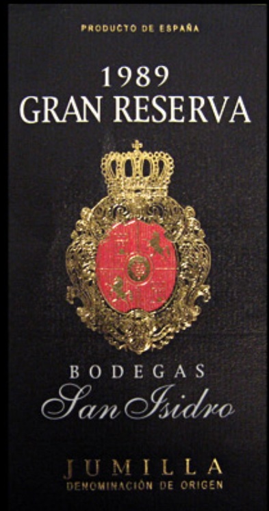 画像1: ボデガス　サンイシドロ　グランレセルヴァ　1989（赤）在庫残り１本 (1)